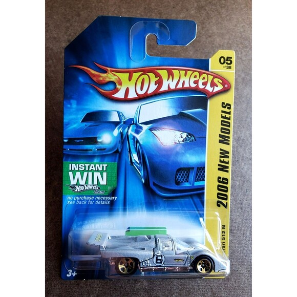 Hot Wheels FERRARI 512 M Metalflake Gray #005/223 2006 NEW MODELS #5/38 GOLD 5SP - Picture 2 of 16